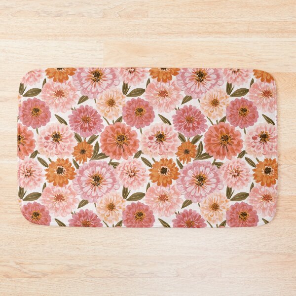 Item preview, Flourishing Zinnia Texture  - Flower Bouquet Pattern - Baby Shower Gifts designed and sold by RoyalStarsPatts.
