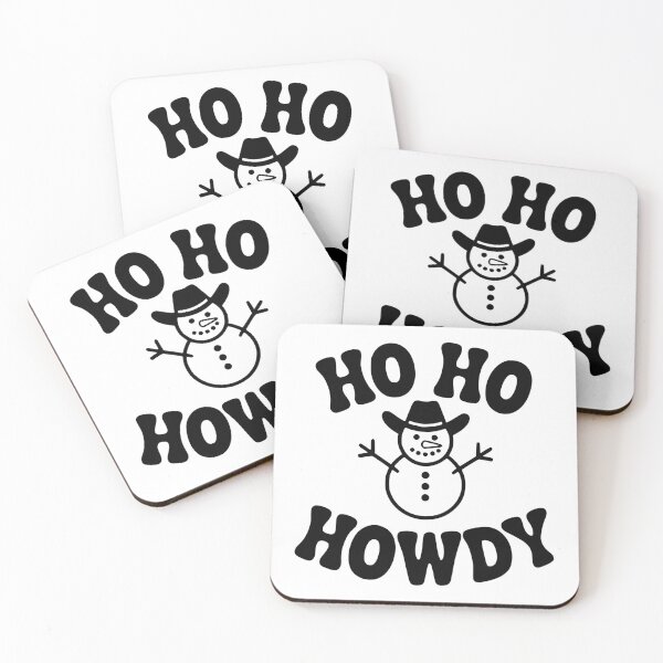 Item preview, Ho Ho Howdy Christmas Snowman Western Cowboy Holiday Design designed and sold by FloraliteCo.