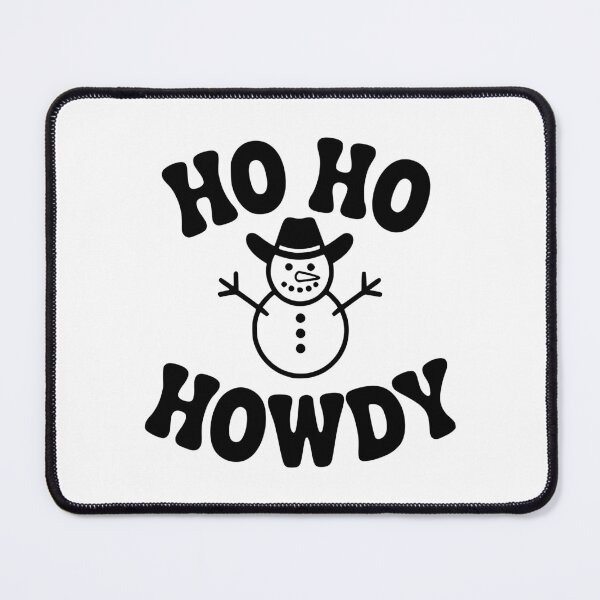 Item preview, Ho Ho Howdy Christmas Snowman Western Cowboy Holiday Design designed and sold by FloraliteCo.