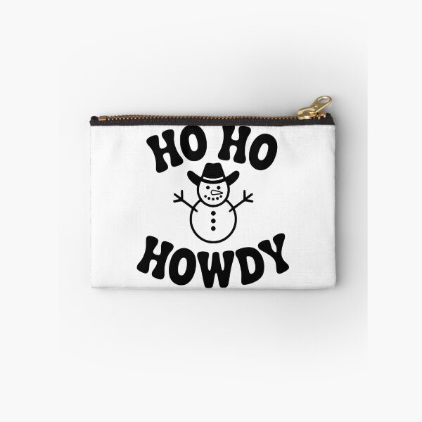 Item preview, Ho Ho Howdy Christmas Snowman Western Cowboy Holiday Design designed and sold by FloraliteCo.