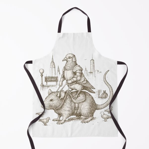 Item preview, Pigeon Knight Riding Rat – Vintage NYC Subway Animal designed and sold by Gbriel3.