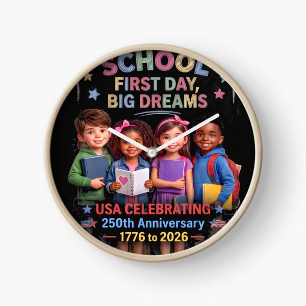 Item preview, SCHOOL - First Day - Big Dreams - USA 250th Anniversary Celebration 1776 to 2026 - Special Edition designed and sold by DBM Photo Art 1.