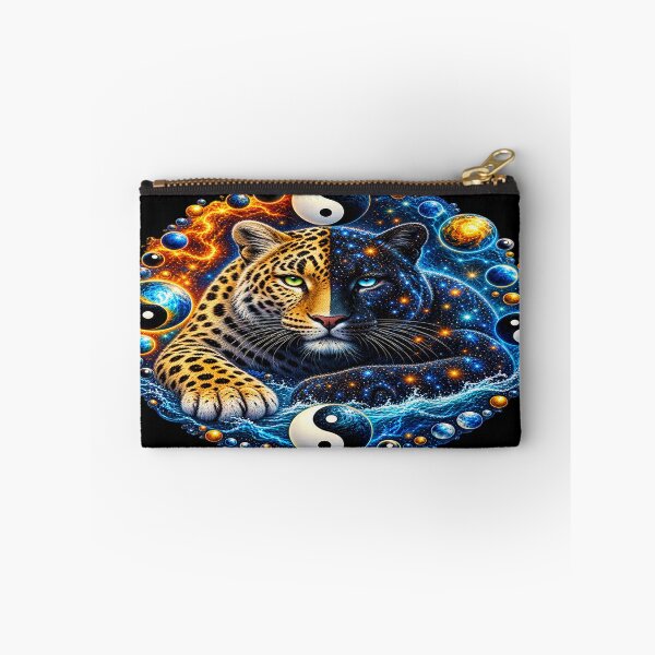 Item preview, Cosmic Yin Yang Leopards – Celestial Balance designed and sold by TroviTutto.