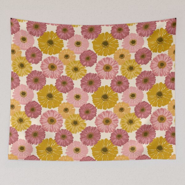 Item preview, Edgy Zinnia Floral  - Flower Bouquet Pattern - Baptism Gifts designed and sold by RoyalStarsPatts.