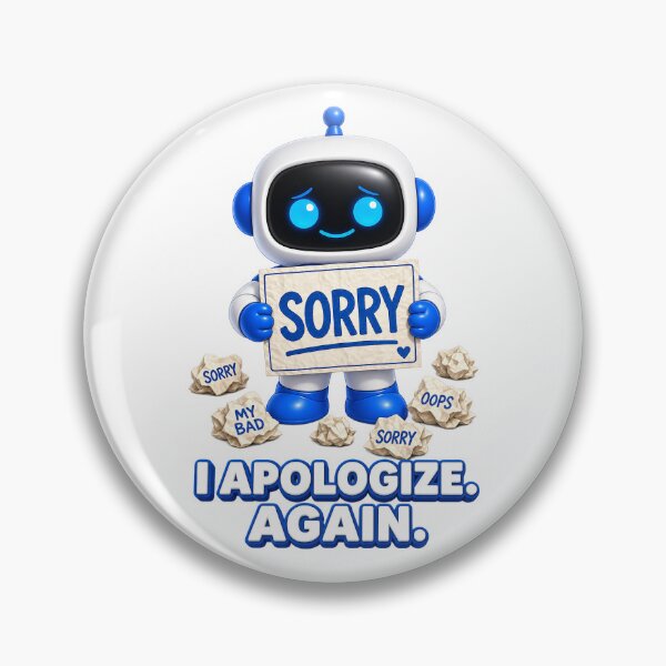 Item preview, Chatty SqueezBot I Apologize. Again. designed and sold by BSCI Designs.