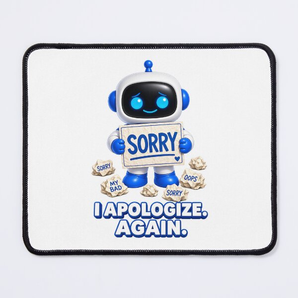 Item preview, Chatty SqueezBot I Apologize. Again. designed and sold by BSCI Designs.