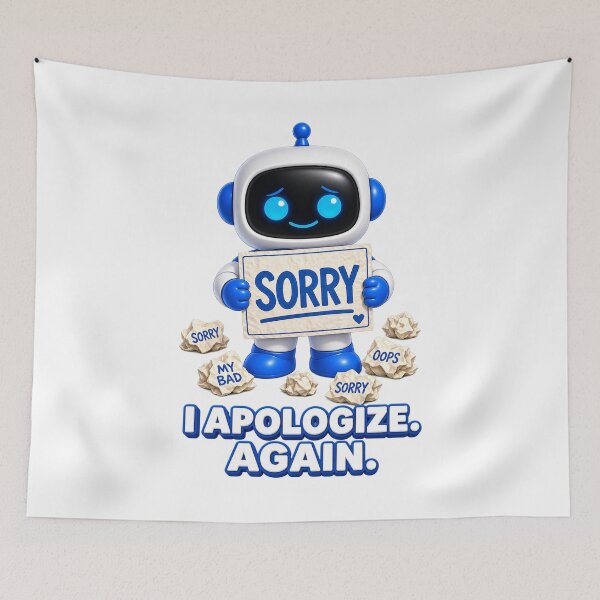 Item preview, Chatty SqueezBot I Apologize. Again. designed and sold by BSCI Designs.