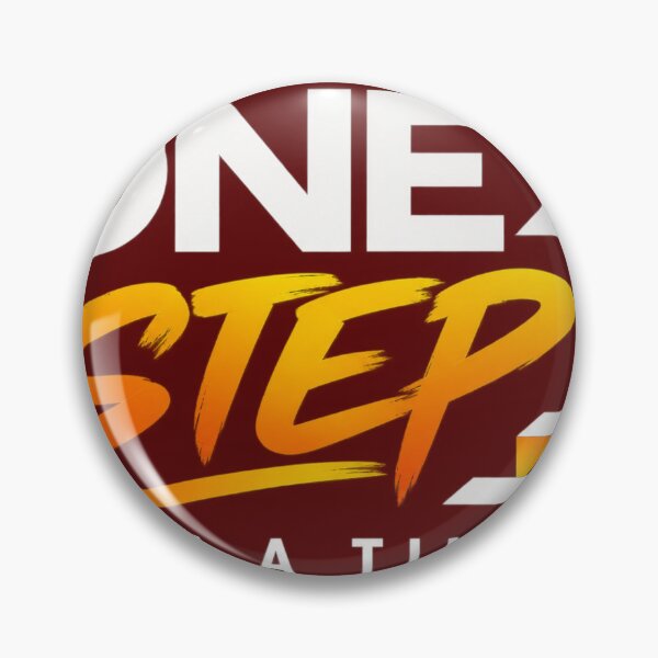 Item preview, One Step at a Time – Positive Motivational Typography Design designed and sold by VasiArtLab.