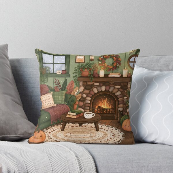 Item preview, Cozy Autumn Fireplace | Botanical Design | Cozy Autumn designed and sold by Schmidsi.