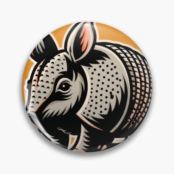 Item preview, Sticker - Decal - Stylized Armadillo Armor designed and sold by ForeverPrintsOK.