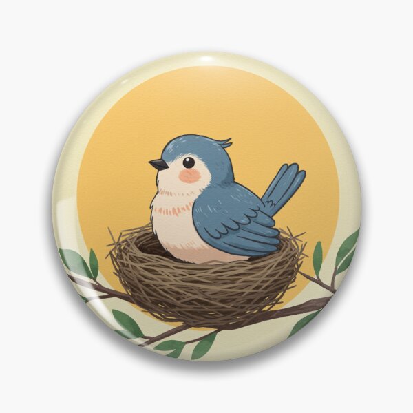 Item preview, Bird in its nest designed and sold by LuminaBlossom.