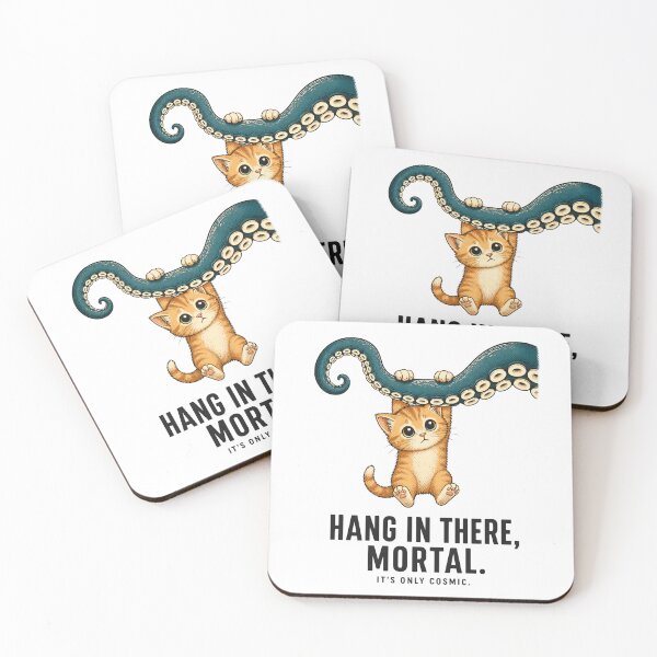 Item preview, Lovecraft Cat: Hang in There, Mortal designed and sold by Fenay Designs.