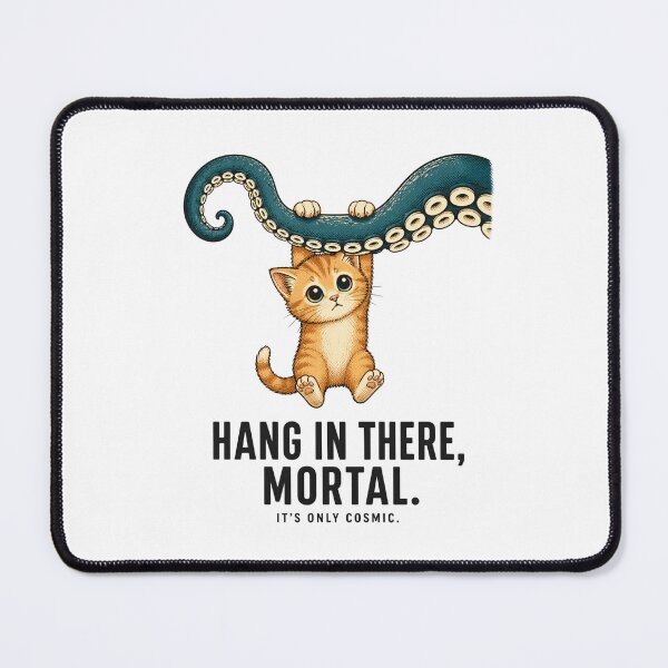 Artikelvorschau, Lovecraft Cat: Bleib durch, Sterblicher entworfen und verkauft von Fenay Designs.
