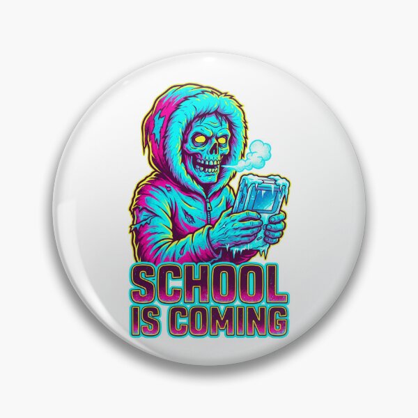 Item preview, School Is Coming Icy Handheld Console Zombie designed and sold by questark.