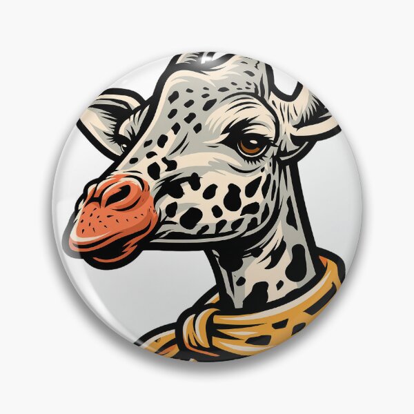 Item preview, Sticker - Decal - Stylized Giraffe with Scarf designed and sold by ForeverPrintsOK.