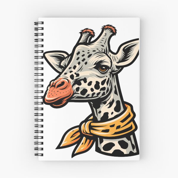 Item preview, Sticker - Decal - Stylized Giraffe with Scarf designed and sold by ForeverPrintsOK.