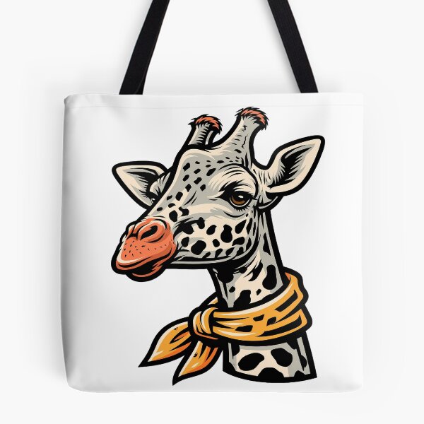 Item preview, Sticker - Decal - Stylized Giraffe with Scarf designed and sold by ForeverPrintsOK.