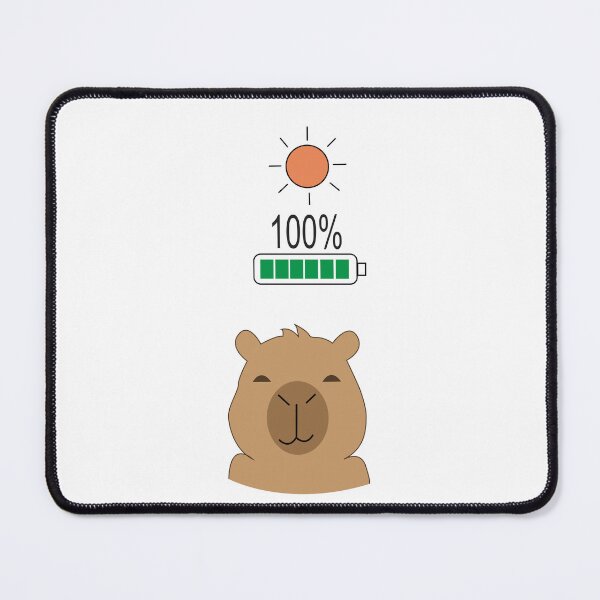 Item preview, Capybara Battery Low vs Fully Charged Coffee designed and sold by TatinkaArtskill.