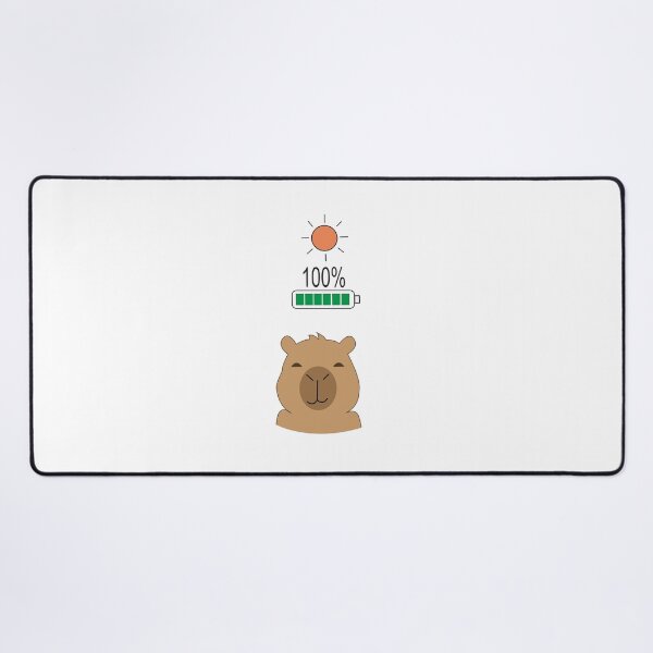 Item preview, Capybara Battery Low vs Fully Charged Coffee designed and sold by TatinkaArtskill.