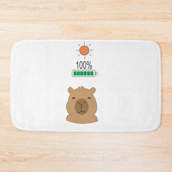 Item preview, Capybara Battery Low vs Fully Charged Coffee designed and sold by TatinkaArtskill.