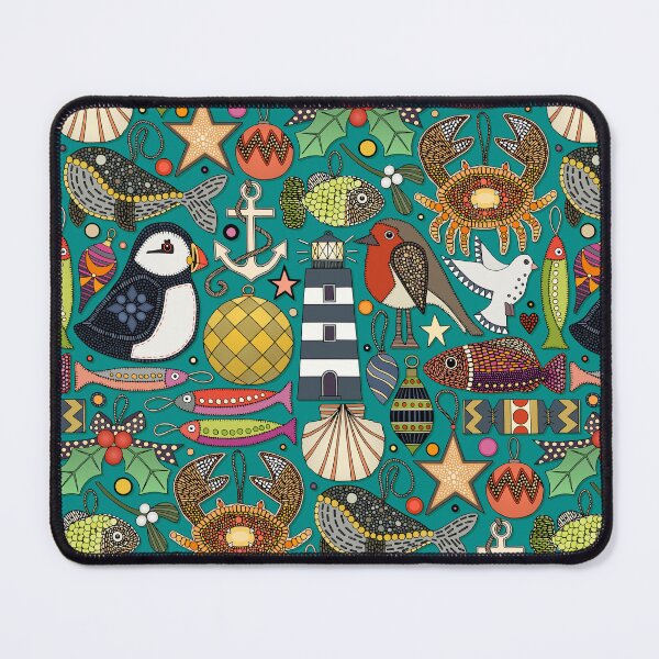 Item preview, coastal christmas decorations teal designed and sold by scrummy.