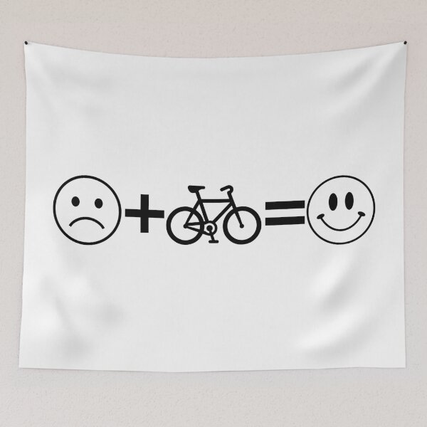 Item preview, Cycling Is My Therapy - Sad Plus Bicycle Equals Happy designed and sold by Vision Crafted.