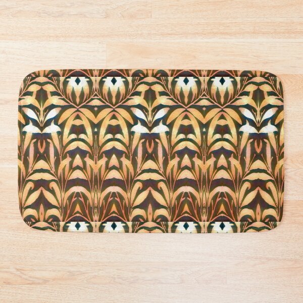 Item preview, Autumnal symmetrical pattern with grasses designed and sold by AnnabellaRh.