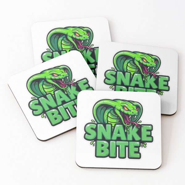 Item preview, Snake Bite Green Cobra Slime Lettering designed and sold by smartlogo_factory.