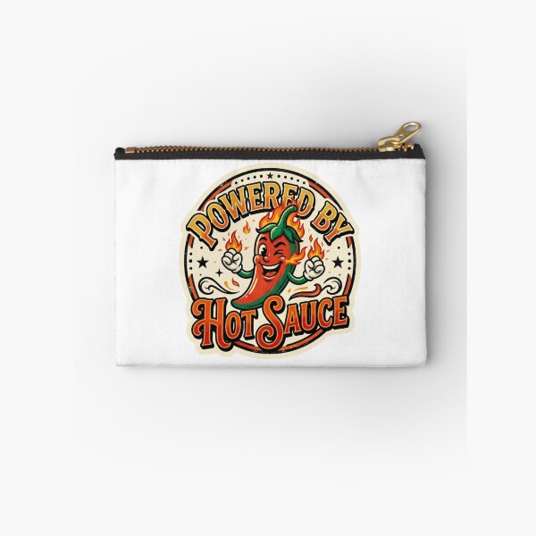 Item preview, Powered By Hot Sauce Vintage Chili Pepper Retro Mascot T-Shirt designed and sold by lovepower.
