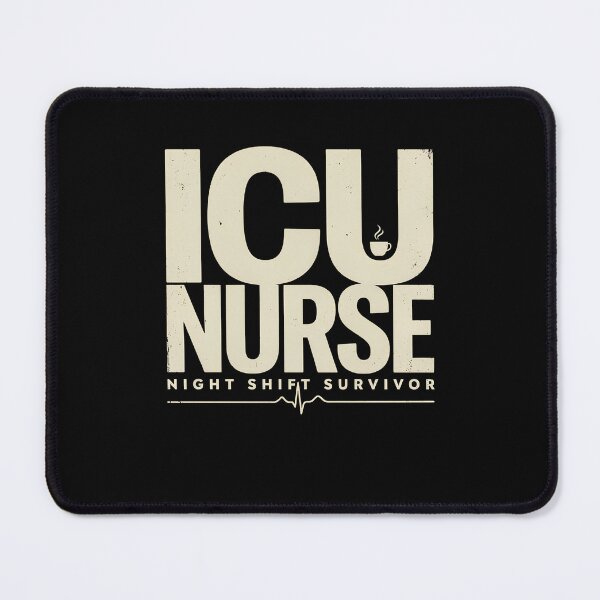 Item preview, ICU Nurse Night Shift Survivor Funny Coffee Vintage designed and sold by VinsendDraconi.