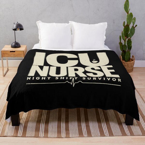 Item preview, ICU Nurse Night Shift Survivor Funny Coffee Vintage designed and sold by VinsendDraconi.
