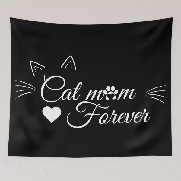 Item preview, Cat Mom Forever \\ Black designed and sold by Laysa Kaline.