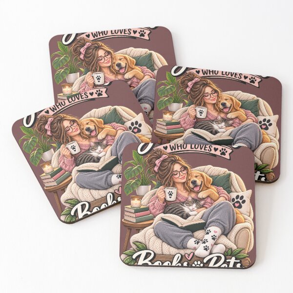 Item preview, Books Pets and Peace Cozy Girl designed and sold by JANAWIYSTUDIO.
