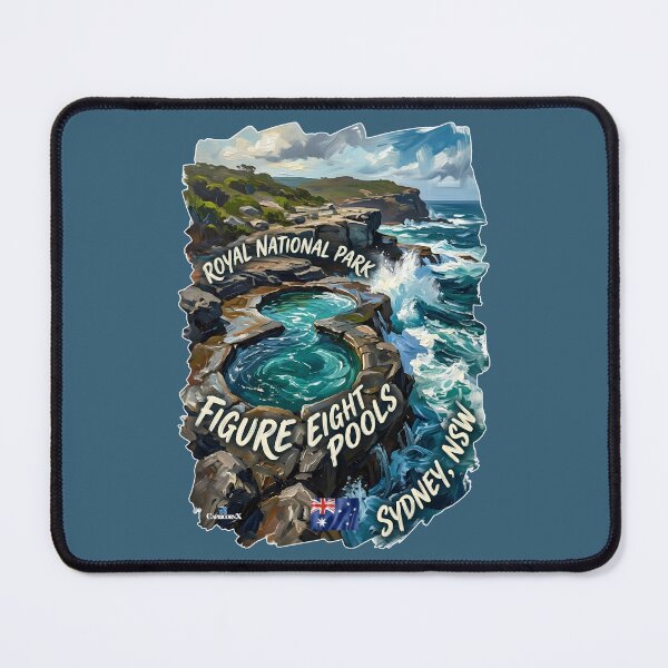 Item preview, Figure Eight Pools Sydney Australia designed and sold by EvergreenPark - Tee Studio.