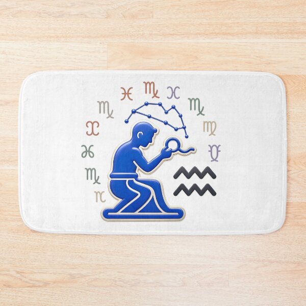 Item preview, Aquarius Constellation Water Bearer Icon designed and sold by Zodiac Celestial Art.