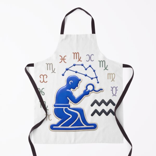 Item preview, Aquarius Constellation Water Bearer Icon designed and sold by Zodiac Celestial Art.