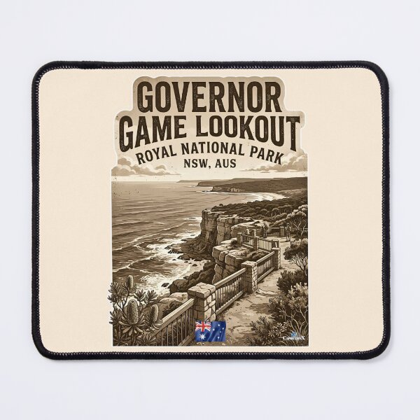 Item preview, Governor Game Lookout Sepia Sticker designed and sold by EvergreenPark - Tee Studio.