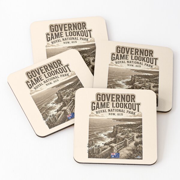 Item preview, Governor Game Lookout Sepia Sticker designed and sold by EvergreenPark - Tee Studio.