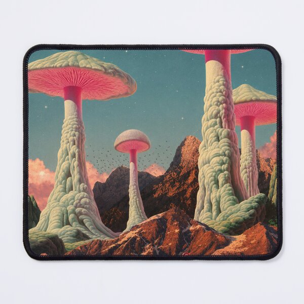 Item preview, Retro Surrealism Trippy Mushroom designed and sold by BednarEvans.