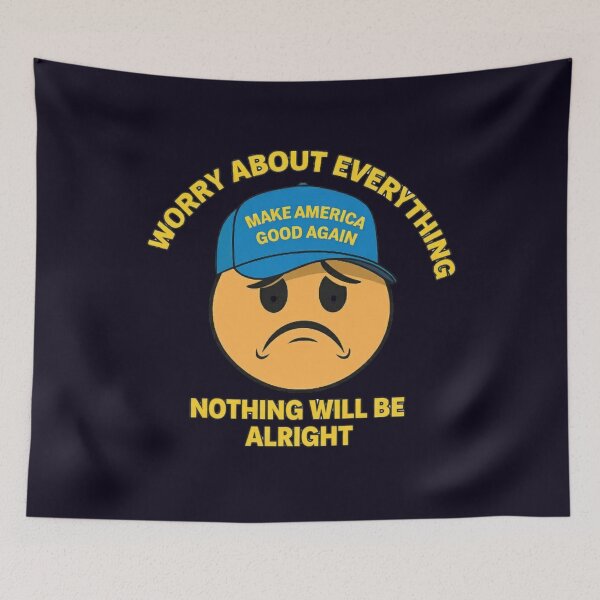 Item preview, WORRY ABOUT EVERYTHING SAD GRUMPY FACE MEME designed and sold by PRINTSCHARMINGM.