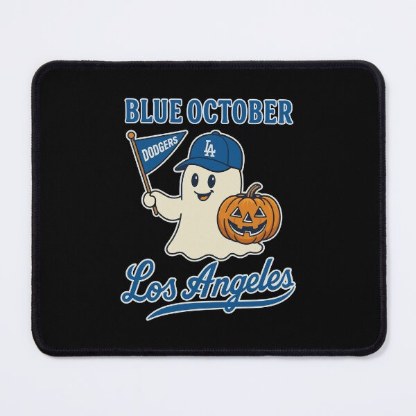 Item preview, Blue October Los Angeles Ghost Dodgers Halloween Pumpkin designed and sold by ViniBall.