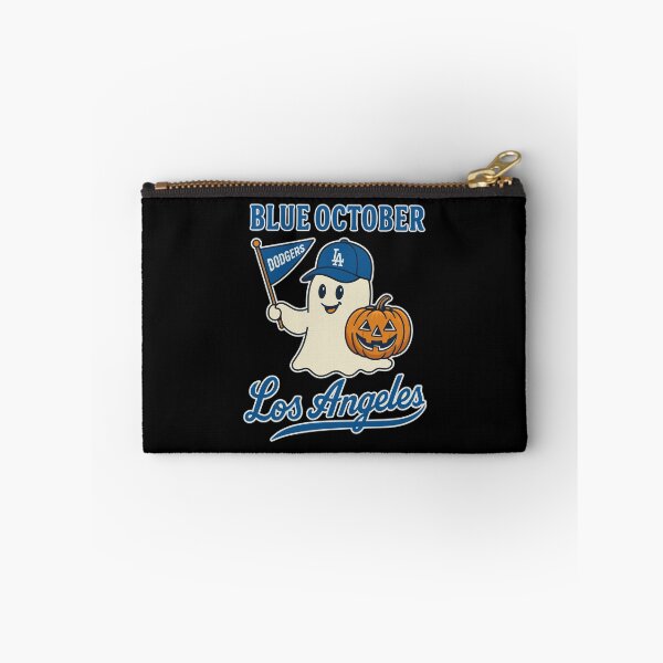 Item preview, Blue October Los Angeles Ghost Dodgers Halloween Pumpkin designed and sold by ViniBall.