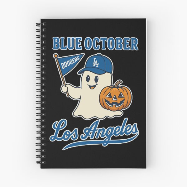 Item preview, Blue October Los Angeles Ghost Dodgers Halloween Pumpkin designed and sold by ViniBall.