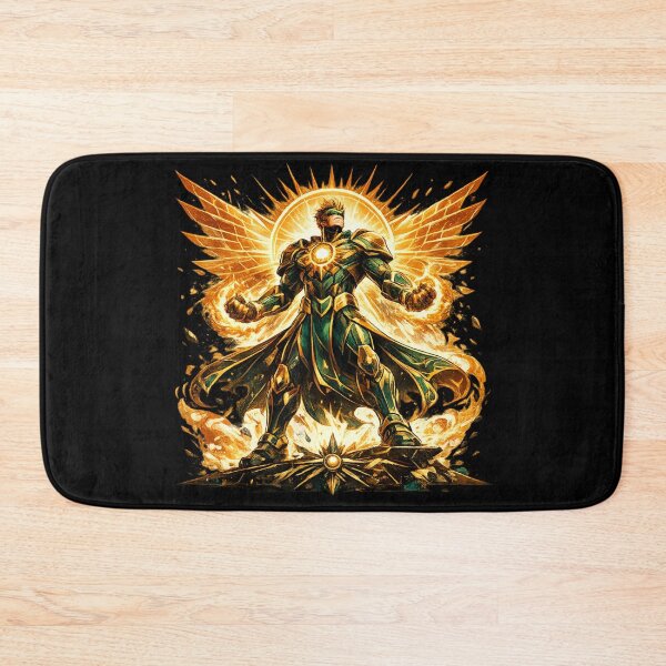 Item preview, Golden Solar Warrior Sun Energy Fantasy Hero designed and sold by irfanshikh.