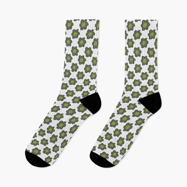 Item preview, Retro Olive Green Daisy Floral Pattern designed and sold by CaramelCo.