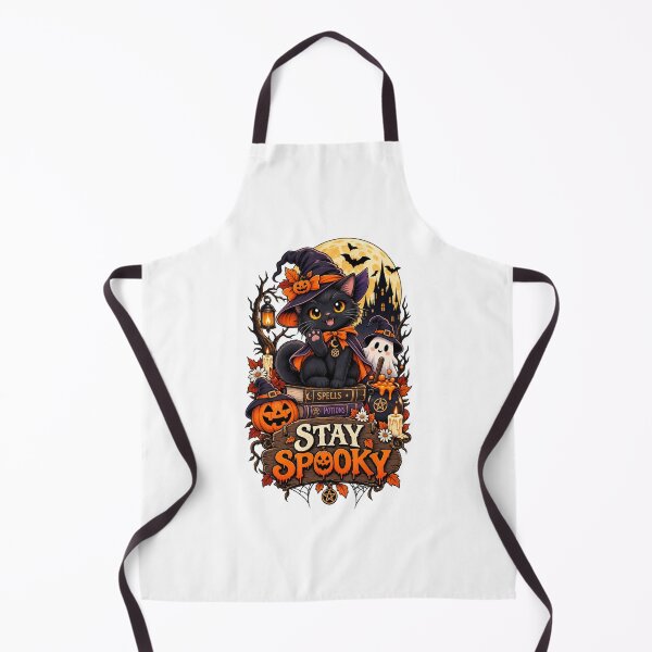 Item preview, Stay Spooky Black Cat Witch Halloween Cute Spooky designed and sold by afr-saad.