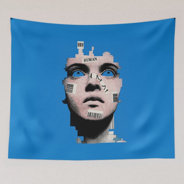 Item preview, HUMAN - Lost in the Digital World designed and sold by retr0active.
