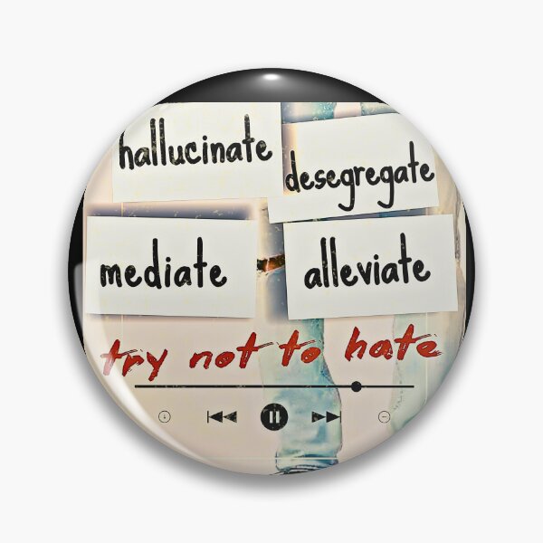 Item preview, Mediate INXS Lyrics - Hallucinate Desegregate Alleviate Music Art designed and sold by pulse_retail.