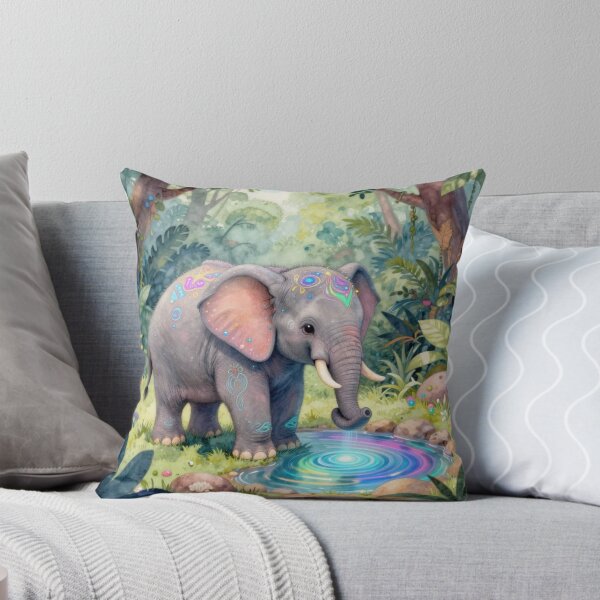 Item preview, Magic Elephant Spirit – Colorful Jungle Glow designed and sold by FotoworldEdel.