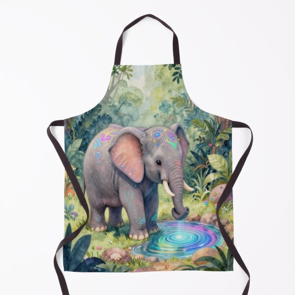 Item preview, Magic Elephant Spirit – Colorful Jungle Glow designed and sold by FotoworldEdel.